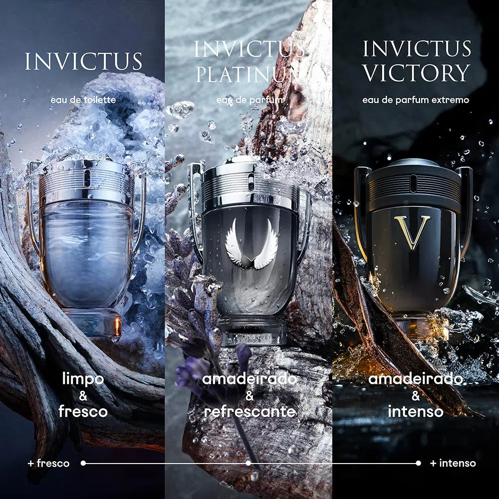 Invictus Platinum Paco Rabanne Eau de Parfum - 100ml  - Profumo per uomini