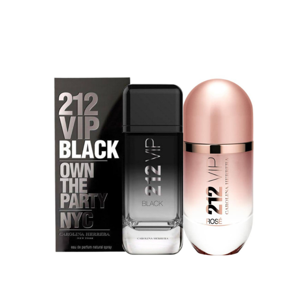 212 VIP Black - Profumo per uomini e 212 VIP Rosé Carolina Herrera - Profumo per donne