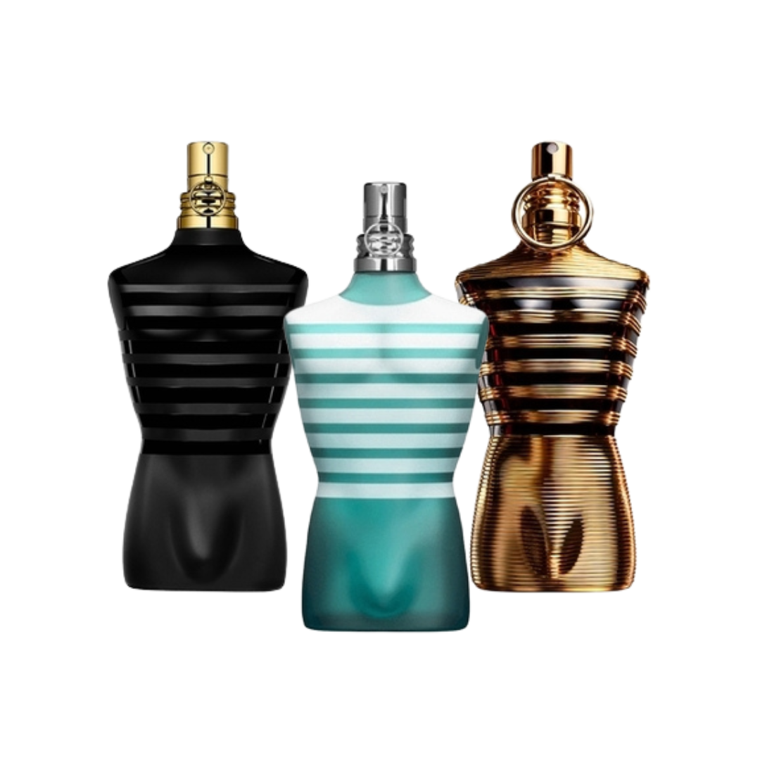 3 Profumi Jean Paul Gaultier: LE MALE, LE MALE PARFUM e LE MALE ELIXIR (Eau de Parfum) - Profumi per uomini