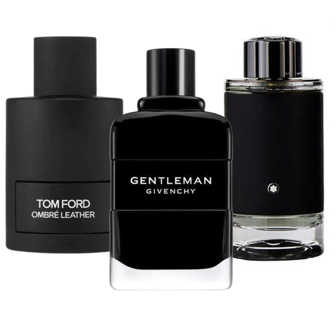 3 Profumi: Tom Ford Ombre Leather, Givenchy Gentleman, Montblanc Explorer (Eau de Parfum) - Profumi per uomini