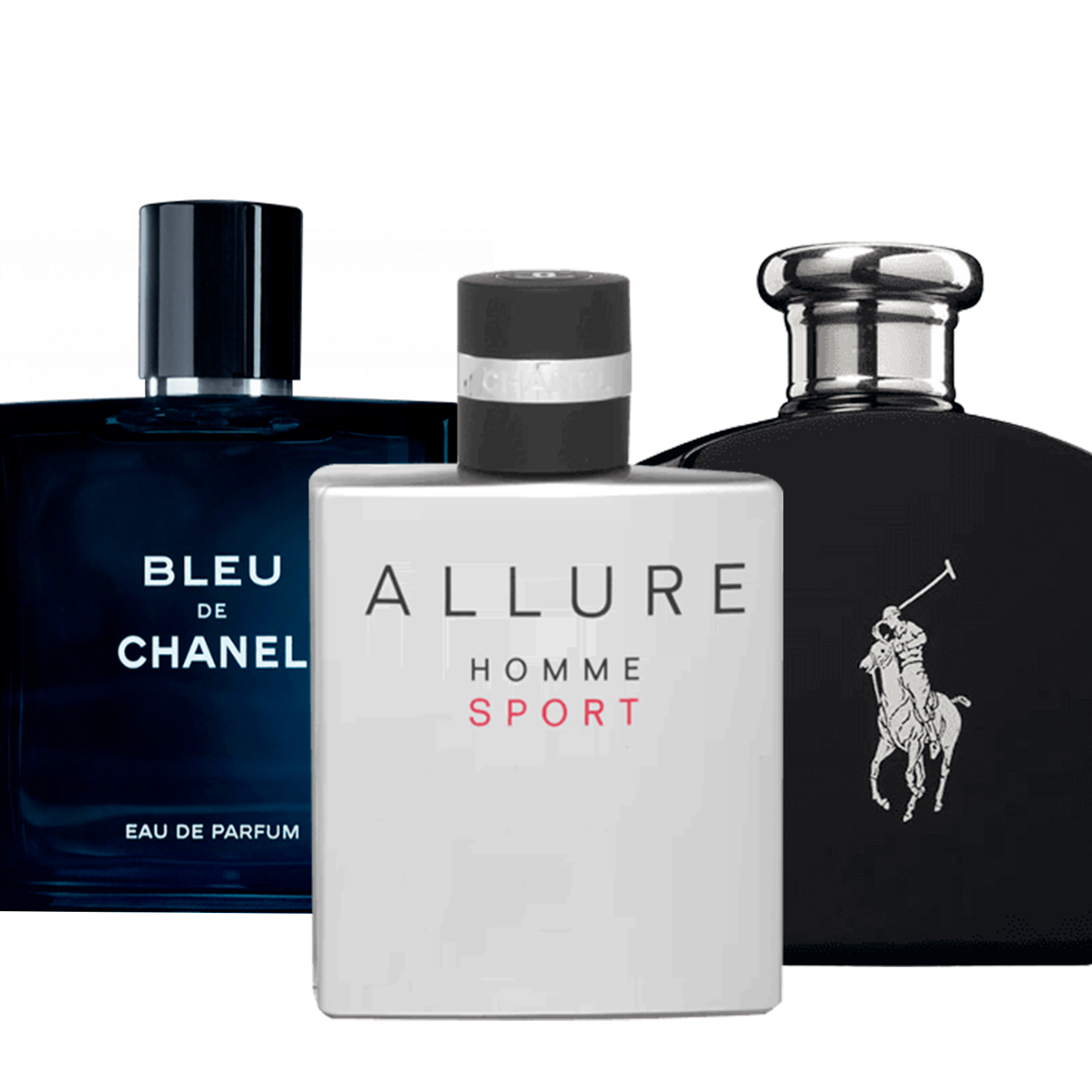 Chanel Allure, Bleu de Chanel e Polo Black Ralph Lauren - Profumi per uomini